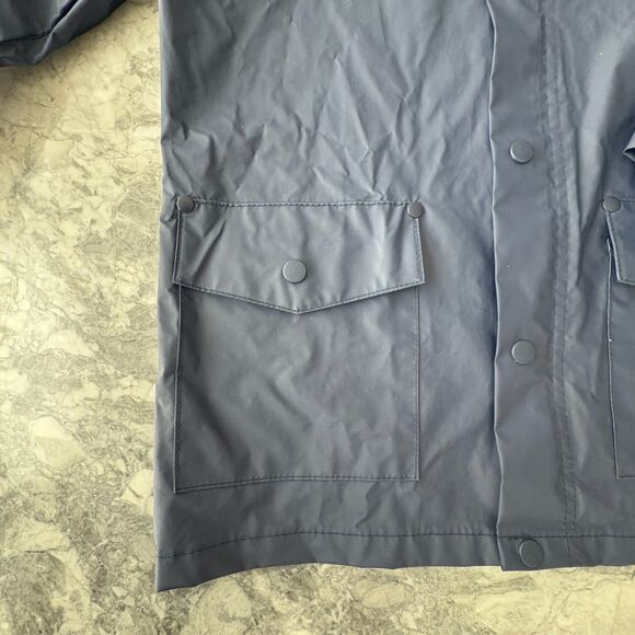 Red Ledge Kid's Outdoor Hooded Rain Jacket Blue Size XS (5-6) - Picture 2 of 7